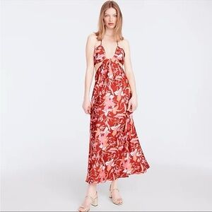 NWT J. Crew Collection Lilly Swirl Halter Dress Size 0